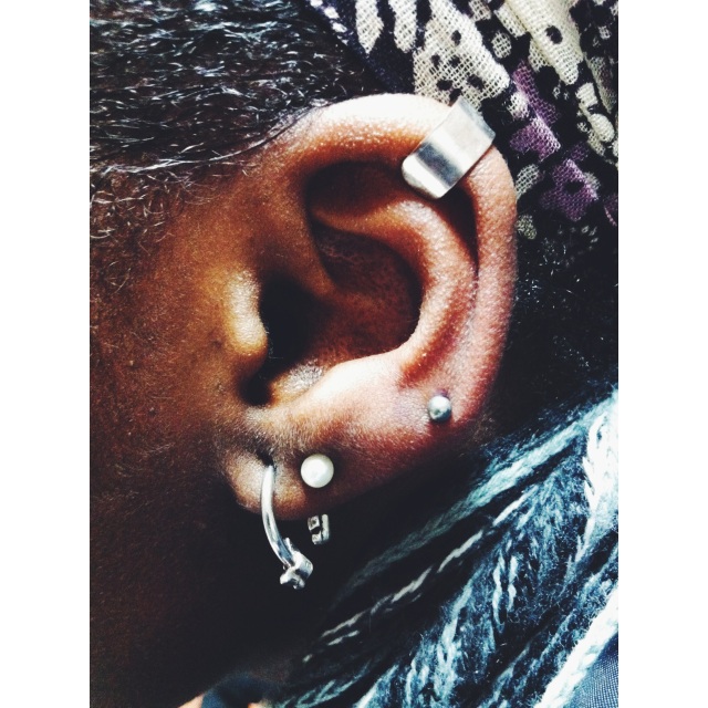 Mariam's Lower Cartilage Piercing