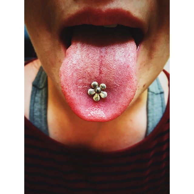 Laura's Tongue Piercing